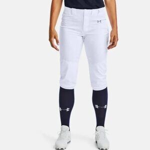 Under Armour Women's White UA Vanish Softball Pants